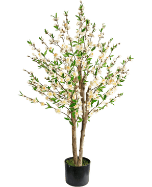 Kunstig Kirsebærtre Kremhvit 120cm