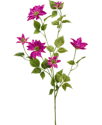 Kunstig Klematis Stilk Fuchsia 110cm