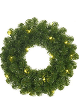 Kunstig Krans Med Lys D45cm
