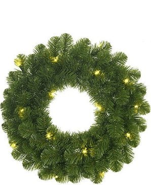 Kunstig Krans Med Lys D45cm