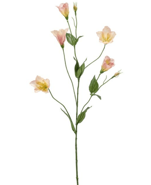 Kunstig Lisianthus Stilk Fersken 72cm