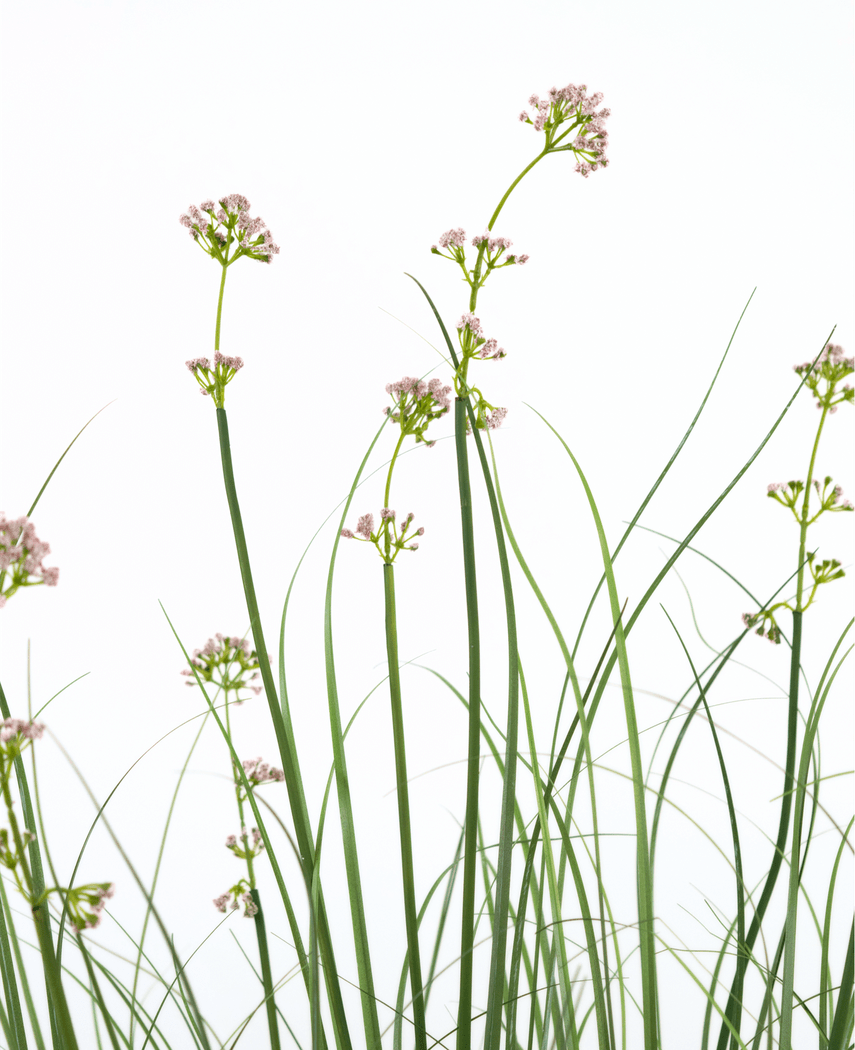 Kunstig Løkgress Fyldig Rosa 120cm