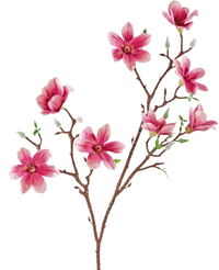 Kunstig Magnolia gren Rosa 89cm