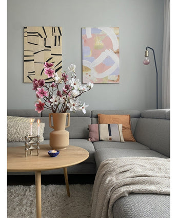 Kunstig Magnolia gren Rosa 89cm