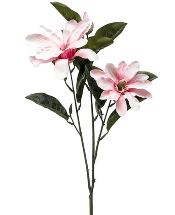 Kunstig Magnolia x3 grener Rosa 80cm