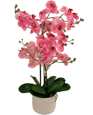 Kunstig Orkidé Real Touch Rosa 68 cm