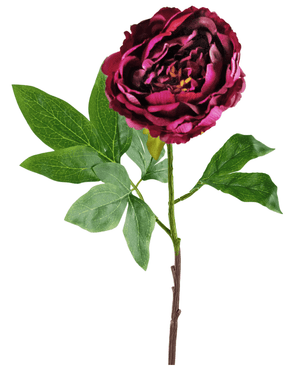 Kunstig Peonblomst Lilla 61cm
