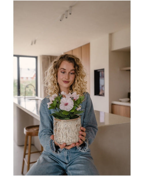 Kunstig Petunia Rosa i Potte 25cm