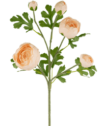 Kunstig Ranunkelgren x5 Real Touch rosa 62cm