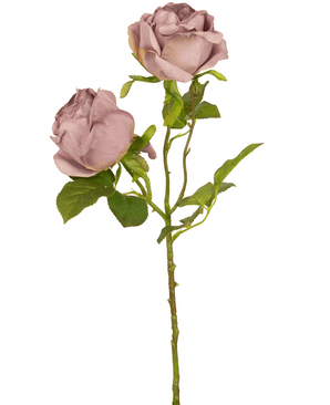 Kunstig Rose Deluxe Lilla 55cm