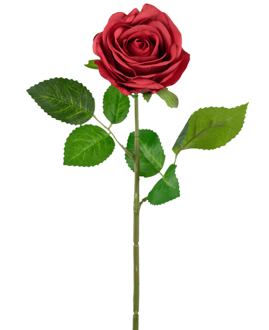 Kunstig Rose "Emine" Real Touch Rød 43cm