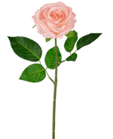 Kunstig Rose "Emine" Real Touch Rosa 43cm