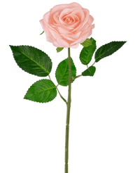 Kunstig Rose "Emine" Real Touch Rosa 43cm