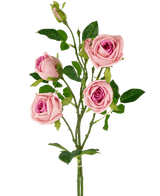 Kunstig Rosegren dobbel Real Touch rosa 80cm