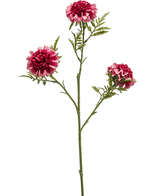 Kunstig Scabiosa Stilk Fuchsia 61cm