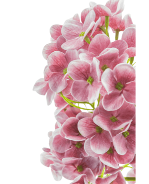Kunstig Syrinhortensia Stilk Real Touch Rosa 58 cm