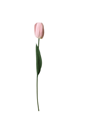 Kunstig Tulipan Real Touch Lys Rosa 45 cm