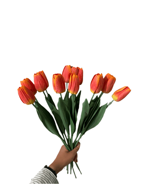 Kunstig Tulipan Real Touch Oransje 45 cm