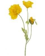 Kunstig Valmue Gul 73cm