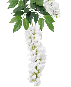 Kunstig Wisteria Gren Naomi Hvit 93cm