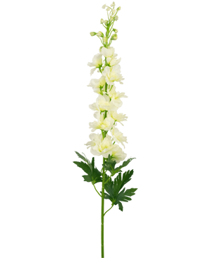 Kunstig blomst Delphinium 79 cm hvit