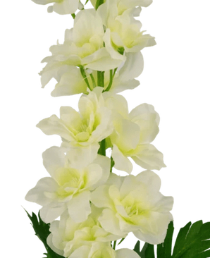 Kunstig blomst Delphinium 79 cm hvit
