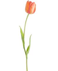 Kunstig blomst Fransk Tulipan 60 cm oransje