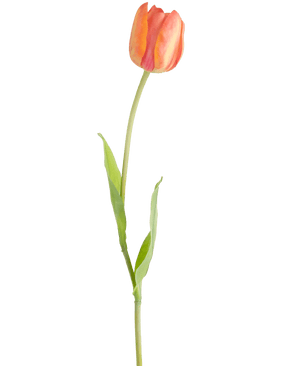 Kunstig blomst Fransk Tulipan 60 cm oransje