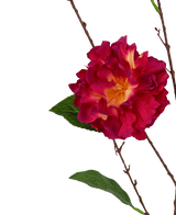 Kunstig blomst Japansk Camellia 90 cm vinrød