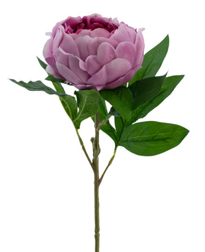 Kunstig blomst Lotuspeon Real Touch lilla 58 cm