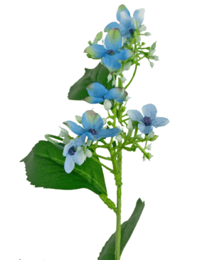 Kunstig blomst Wild Hortensia blå 93cm