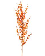 Kunstig gren Ilex 100 cm oransje