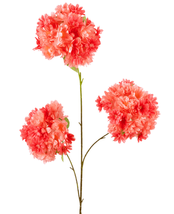 Kunstig gren Kirsebærblomst 85 cm korall