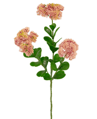 Kunstig gren Sedum 56 cm lys rosa
