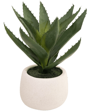 Kunstig plante Aloe Vera 28 cm i dekorativ potte