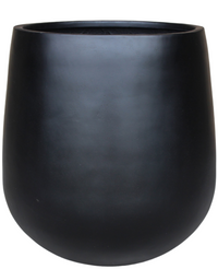 Njord Oval Potte Sort