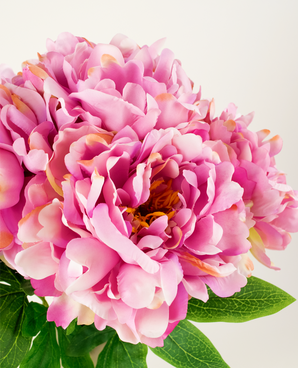 Kunstig Blomsterbukett Peon Lys Rosa 39cm