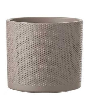 Potte Era Lys Grå m/ mønster H17,5cm x D19,5cm