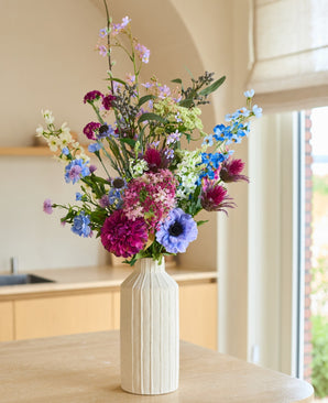 Kunstig Blomsterbukett Purple Rain 97cm