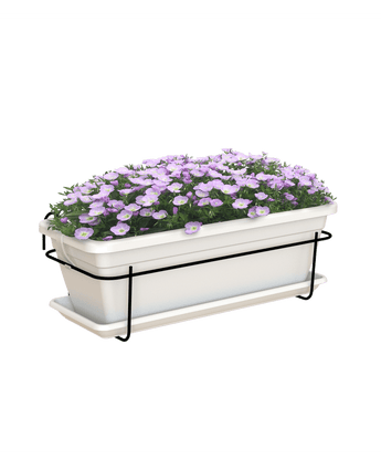 Venezia Plantekasse Balkong Hvit 50cm