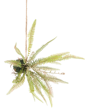 Kunstig Hengende Bregne på ball 45cm