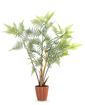 Kunstig Bregne Deluxe i Potte 117cm