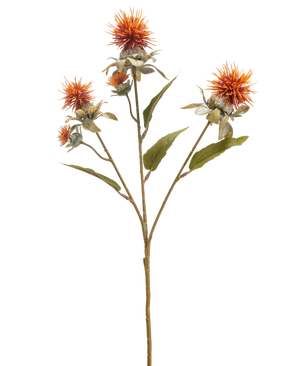 Kunstig Safflor Tistel Oransje 57 cm