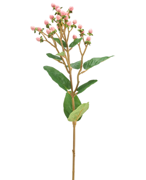 Kunstig Hypericum Stilk Rosa 65 cm