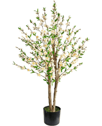 Kunstig Kirsebærtre Kremhvit 120cm